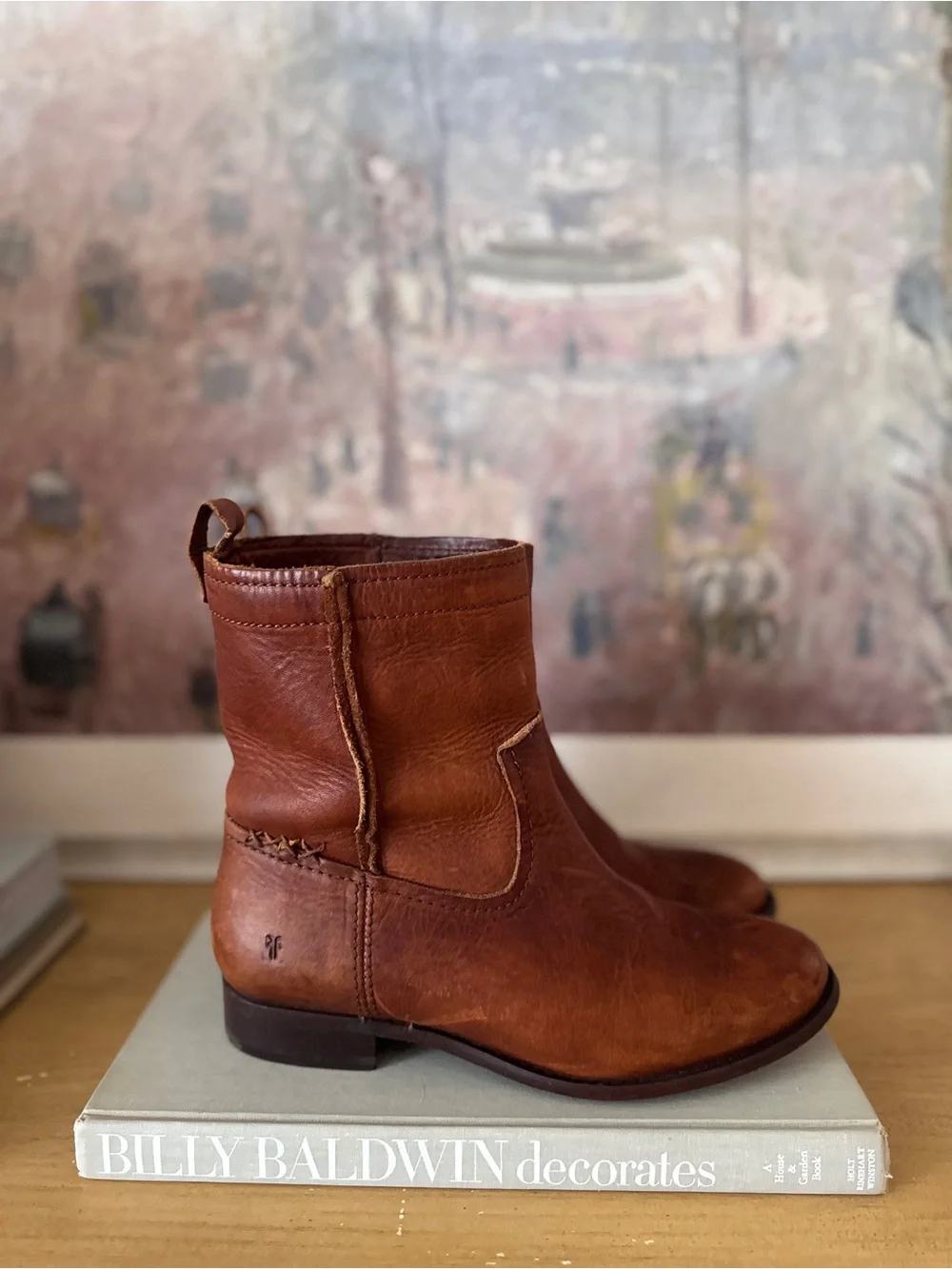 Frye Brown Leather Ankle Boots - Size 7B